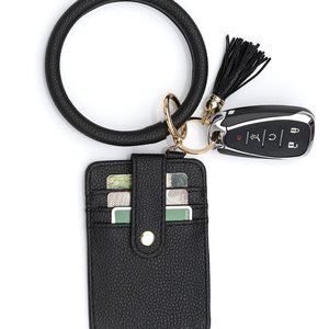 NWT Black Key Ring & Wallet Bangle